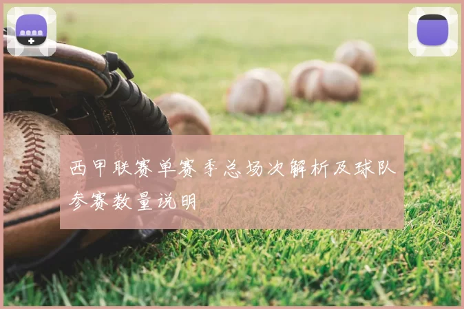 西甲联赛单赛季总场次解析及球队参赛数量说明